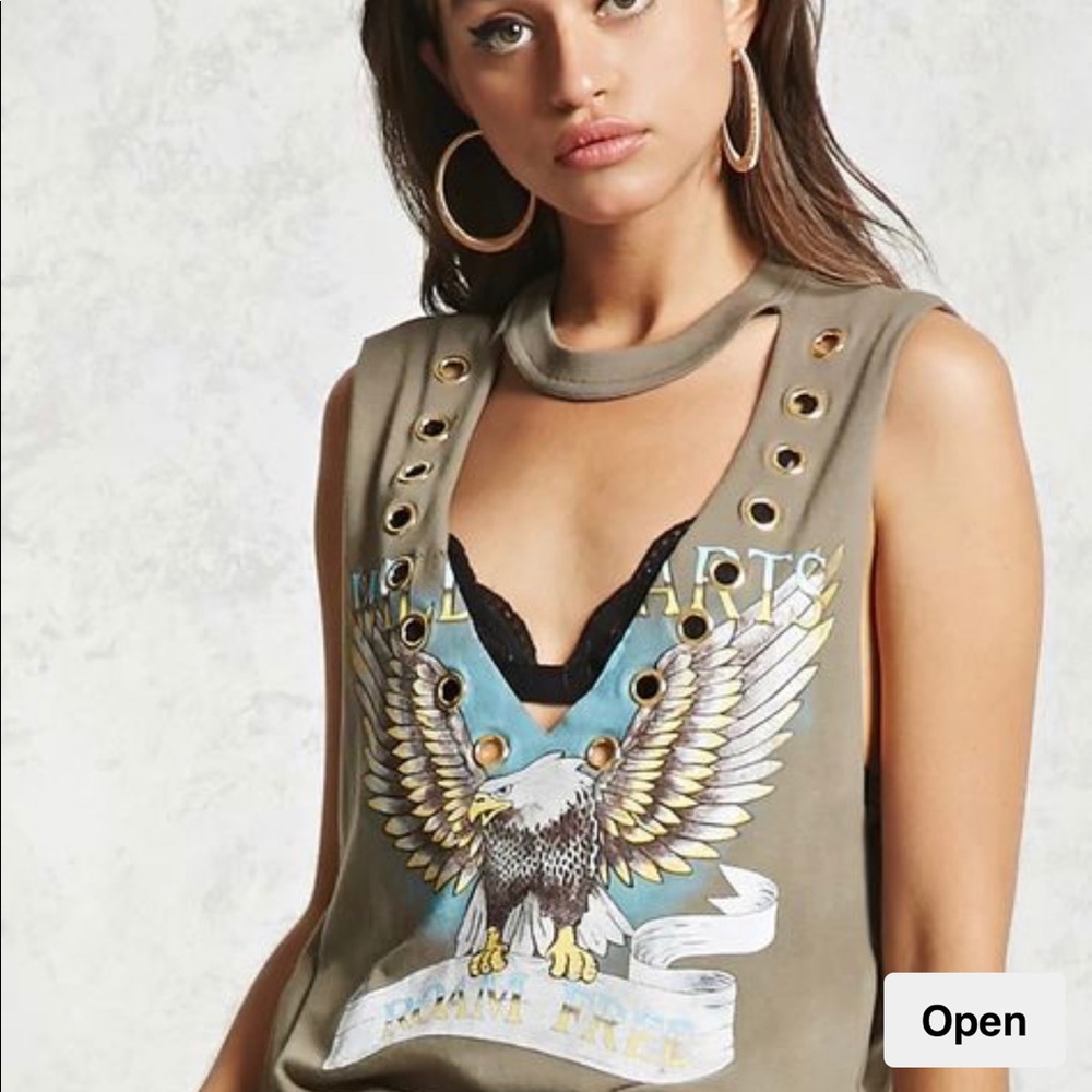 NEW Forever 21 eagle tee